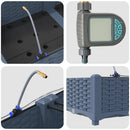 vidaXL Kerti ültetők Szürke 160 x 40 x 22 cm Acél