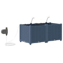 vidaXL Kerti ültetők Szürke 80 x 40 x 37.5 cm Acél