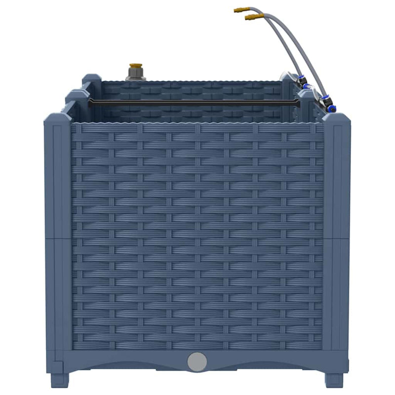 vidaXL Kerti ültetők Szürke 80 x 40 x 37.5 cm Acél