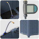 vidaXL Kerti ültetők Szürke 120 x 40 x 37.5 cm Acél