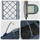 vidaXL Kerti ültetők Szürke 120 x 120 x 126 cm Acél