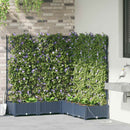 vidaXL Kerti cserép 5 db Szürke 120 x 120 x 126 cm PP