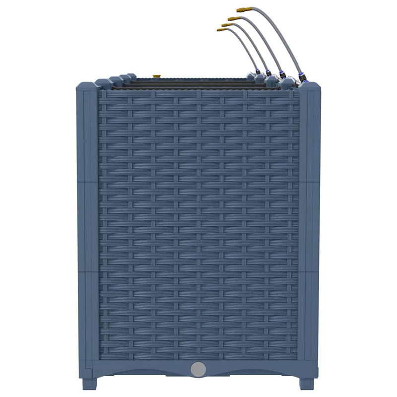 vidaXL Kerti ültetők Szürke 160 x 40 x 52 cm Acél