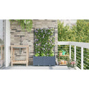 vidaXL Kertész cserép rácsos változattal 2 pcs Világosszürke