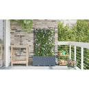 vidaXL Kerti ültetők Világosszürke 80 x 40 x 142 cm Acél