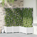 vidaXL Kerti cserép 5 db Fehér 120 x 120 x 143 cm PP