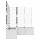 vidaXL Kerti cserép 5 db Fehér 120 x 120 x 143 cm PP