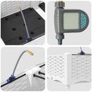 vidaXL Kerti ültetők Fehér 160 x 40 x 22 cm Acél