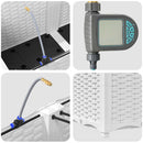 vidaXL Kerti ültetők Fehér 80 x 40 x 37.5 cm Acél