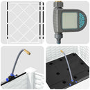 vidaXL Kerti ültetők Fehér 40 x 40 x 126 cm Acél