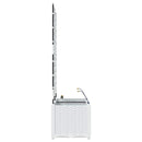 vidaXL Kerti ültetők Fehér 80 x 40 x 142 cm Acél