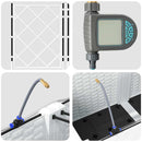 vidaXL Kerti ültetők Fehér 120 x 40 x 142 cm Acél