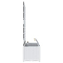 vidaXL Kerti ültetők Fehér 120 x 40 x 142 cm Acél