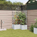 vidaXL Kerti cserép 3 db Fehér 80 x 80 x 142 cm PP