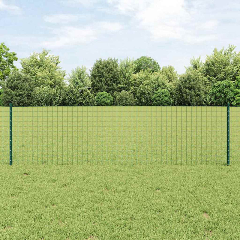 vidaXL Kerítoszlopok 5 pcs Zöld 60 cm Acél