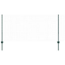 vidaXL Beágyazott kerítésoszlop 5 db Zöld 140 cm Porszórt acél