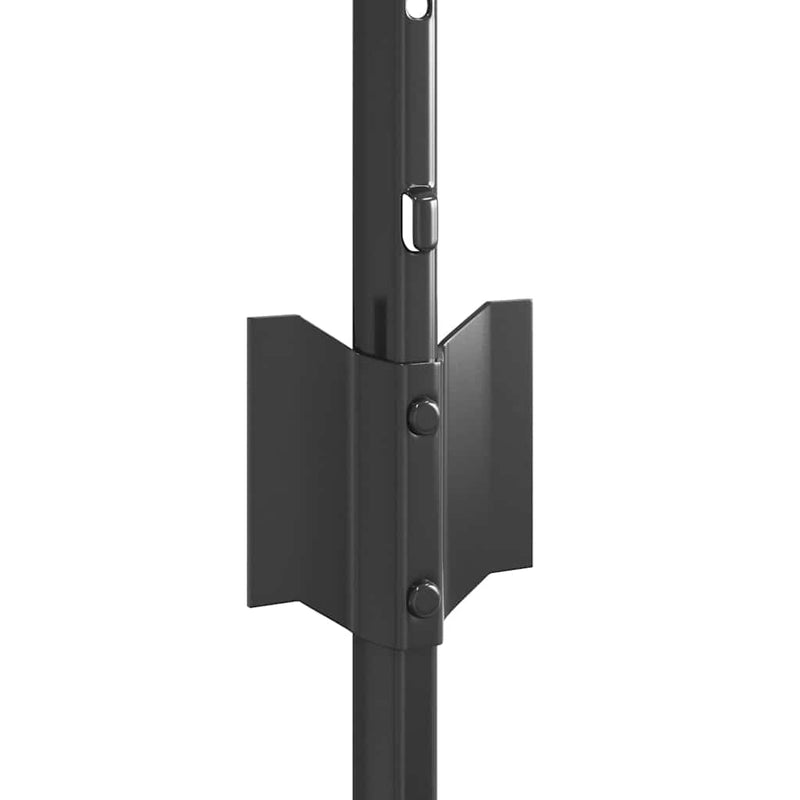vidaXL Kerítés oszlopok 11 pcs Szürke 80 cm Acél