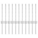 vidaXL Kerítésoszlop 11 pcs Ezüst 40 cm Acél
