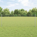 vidaXL Kerítésoszlop 11 pcs Ezüst 80 cm Acél