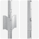 vidaXL Kerítésoszlop 11 pcs Ezüst 120 cm Acél