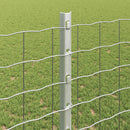 vidaXL Kerítésoszlop 11 pcs Ezüst 120 cm Acél