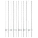 vidaXL Kerítésoszlop 11 pcs Ezüst 120 cm Acél