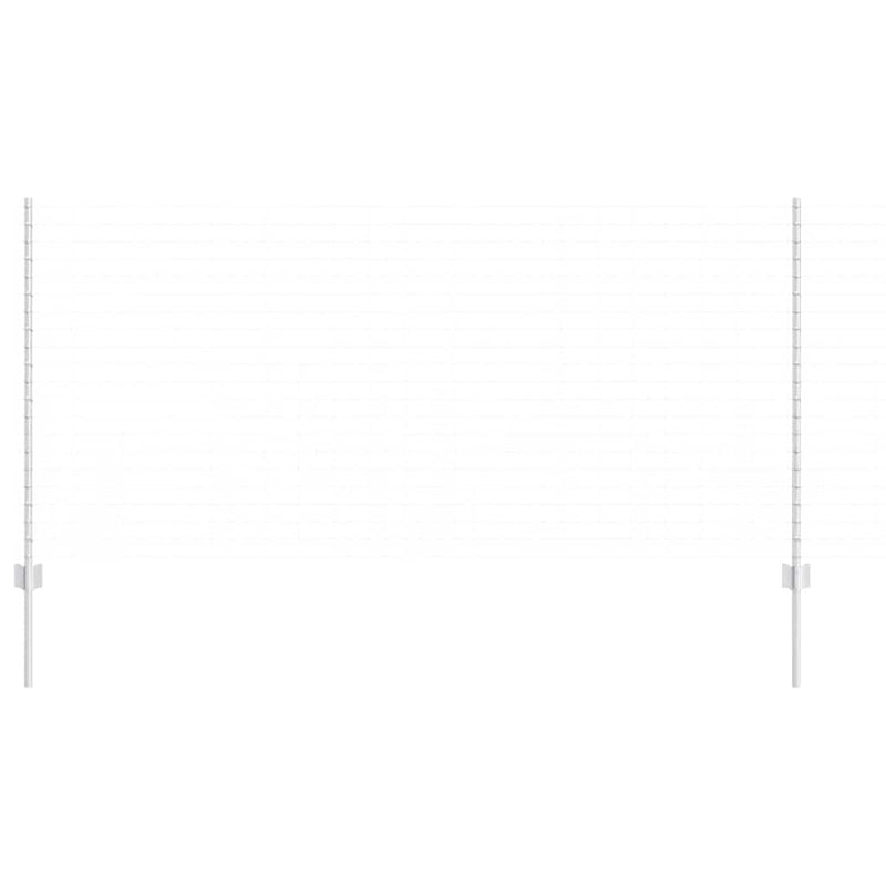 vidaXL Kerítoszlopok 22 pcs Ezüst 120 cm Horganyzott acél