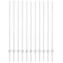 vidaXL Kerítésoszlop 11 pcs Ezüst 140 cm Acél