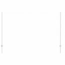 vidaXL Kerítésoszlop 11 pcs Ezüst 150 cm Acél