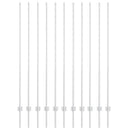 vidaXL Kerítésoszlop 11 pcs Ezüst 160 cm Acél