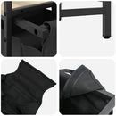 vidaXL sonoma tölgy mosodai kosár 3 rekeszes polccal