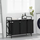 vidaXL szürke sonoma mosodai kosár 3 rekeszes polccal