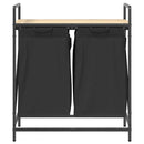 vidaXL sonoma tölgy mosodai kosár 2 rekeszes polccal