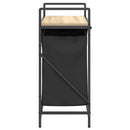 vidaXL sonoma tölgy mosodai kosár 2 rekeszes polccal