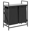 vidaXL szürke sonoma mosodai kosár 2 rekeszes polccal