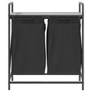 vidaXL szürke sonoma mosodai kosár 2 rekeszes polccal