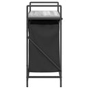 vidaXL szürke sonoma mosodai kosár 2 rekeszes polccal