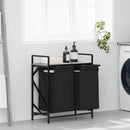 vidaXL szürke sonoma mosodai kosár 2 rekeszes polccal