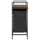 vidaXL barna tölgy mosodai kosár 2 rekeszes polccal