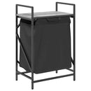 vidaXL szürke sonoma mosodai kosár 1 rekeszes polccal