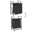 vidaXL szürke sonoma mosodai kosár 1 rekeszes polccal