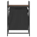 vidaXL barna tölgy mosodai kosár 1 rekeszes polccal