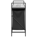 vidaXL szürke sonoma mosodai kosár 2 rekeszes polccal