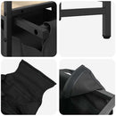 vidaXL sonoma tölgy mosodai kosár 2 rekeszes polcokkal