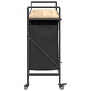 vidaXL sonoma tölgy mosodai kosár 3 rekeszes kerekekkel