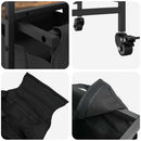 vidaXL füstölt tölgy mosodai kosár 3 rekeszes kerekekkel