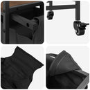 vidaXL barna tölgy mosodai kosár 3 rekeszes kerekekkel