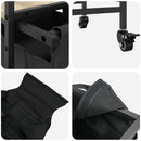 vidaXL sonoma tölgy mosodai kosár 2 rekeszes kerekekkel