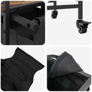 vidaXL füstölt tölgy mosodai kosár 2 rekeszes kerekekkel