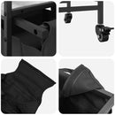 vidaXL szürke sonoma mosodai kosár 2 rekeszes kerekekkel